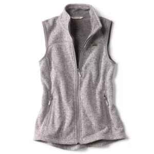Preserve Orvis Women's R65 Recycled Sweater Knit Fleece Vest - Gray or Midnight