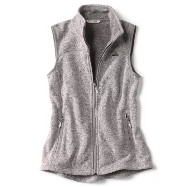 Preserve Orvis Women's R65 Recycled Sweater Knit Fleece Vest - Gray or Midnight