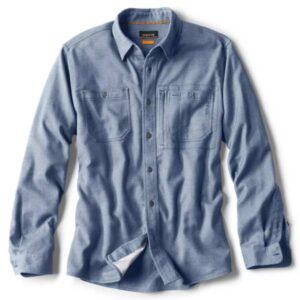 Preserve Orvis Flat Creek Solid Tech Flannel Shirt - Ink or Redwood