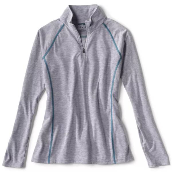 Preserve Orvis Women's drirelease Quarter-Zip Shirt - Light Gray