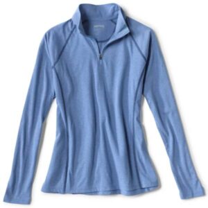 Preserve Orvis Women's drirelease Quarter-Zip Shirt - River Blue