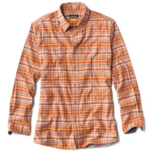 Preserve Orvis Flat Creek Tech Eco-Friendly Flannel Shirt - Bourbon or Navy