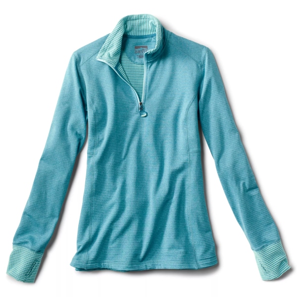 Preserve Orvis Women's Horseshoe Hills Quarter-Zip Fleece Pullover - Blue Ice or Carbon