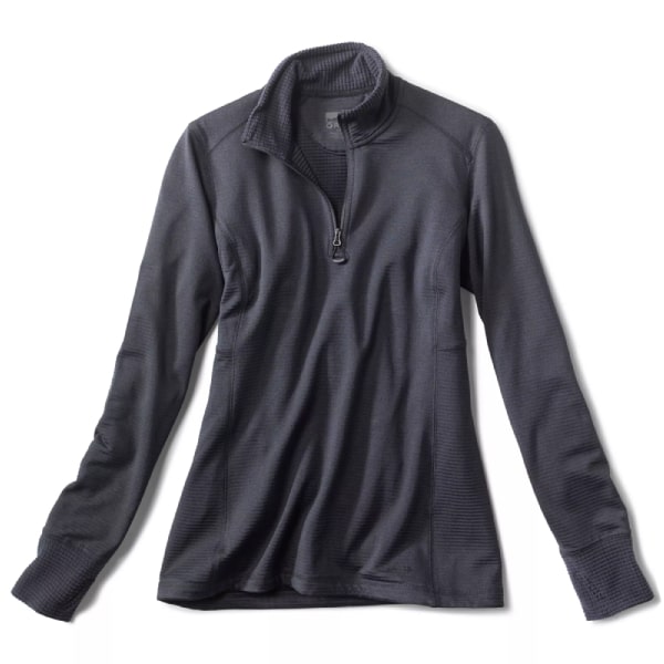 Preserve Orvis Women's Horseshoe Hills Quarter-Zip Fleece Pullover - Blue Ice or Carbon - Image 2